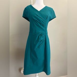 NWT MUXXN Boutique Women’s 1950s Vintage V- Neck Formal Tube Dress Teal Colo XXL